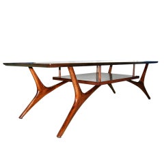 Arched Coffee/Cocktail Table by Vladimir Kagan