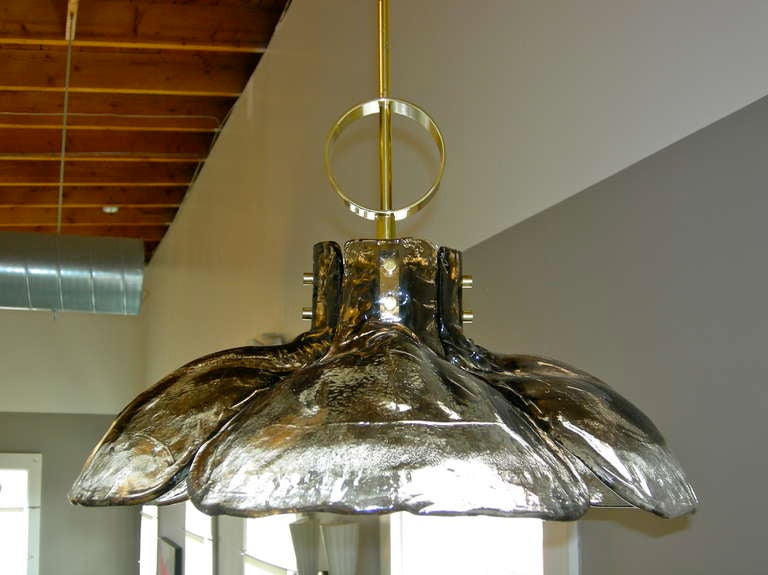 Icicle Flower Chandelier by J.T. Kalmar, 1970s