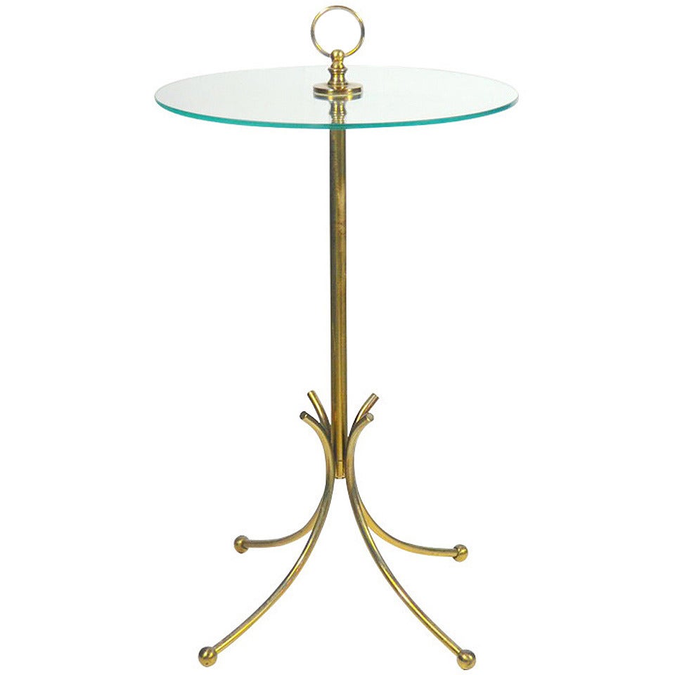 1950s Italian Brass Occasional Table