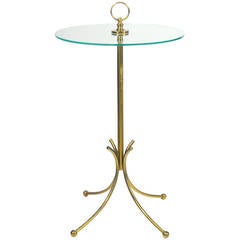 1950s Italian Brass Occasional Table