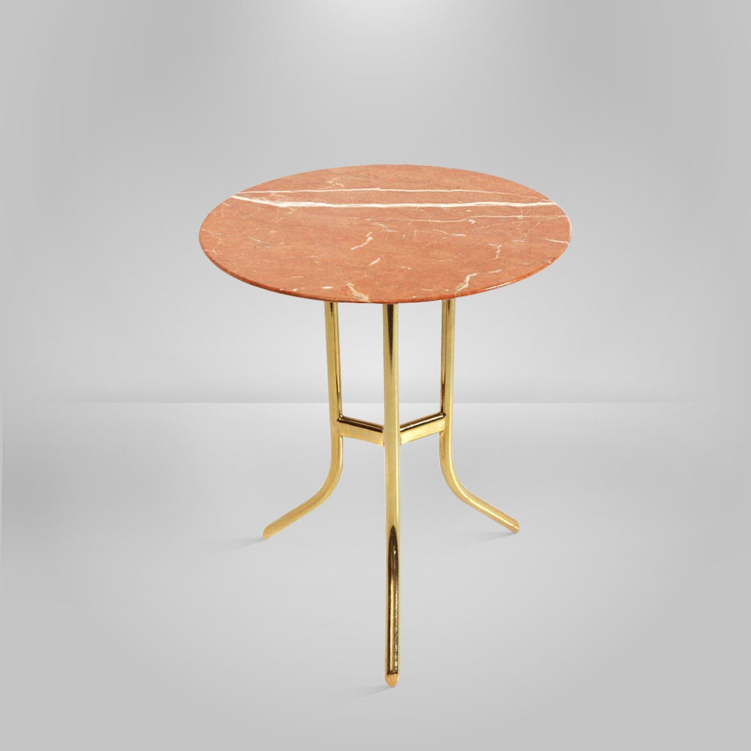 Polished Brass Occasional Table after Cedric Hartman