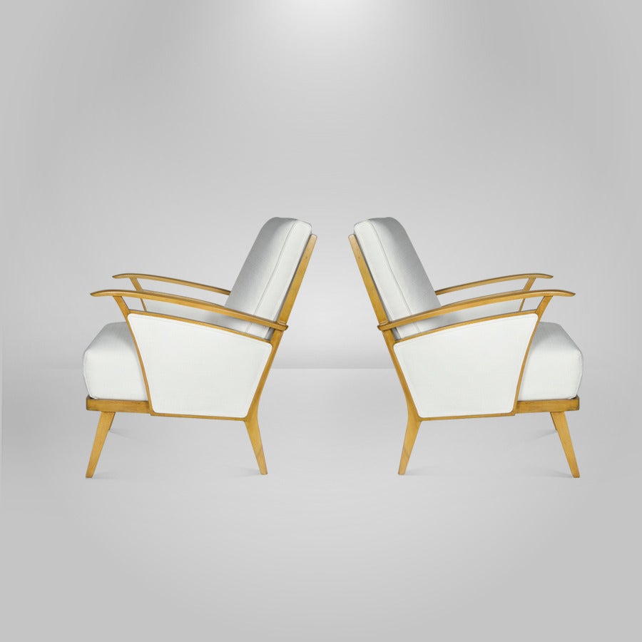 20th Century Ico Parisi Inspired Vintage Italian Lounge Chairs