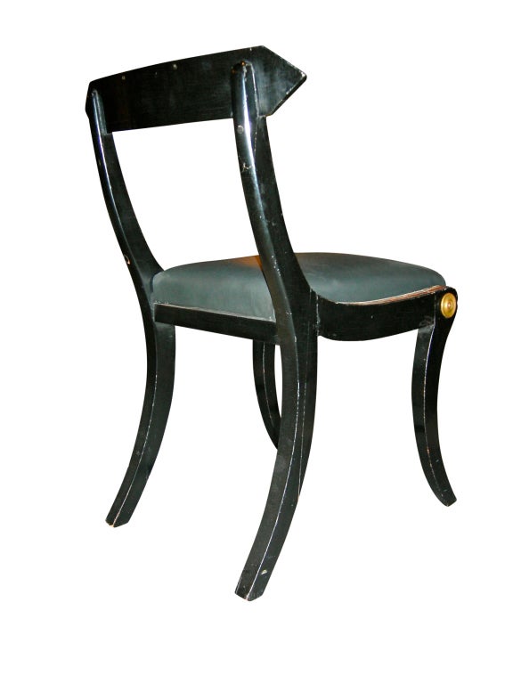 Leather European Regency Chairs