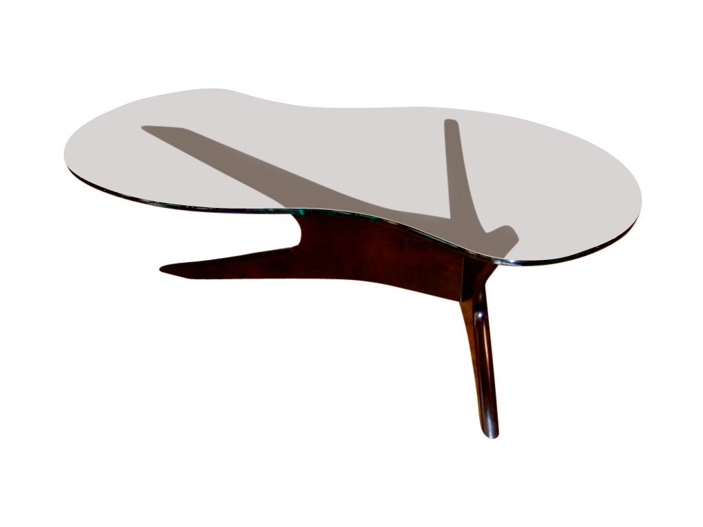 American Asymmetric Coffee/Cocktail Table by Adrian Pearsall