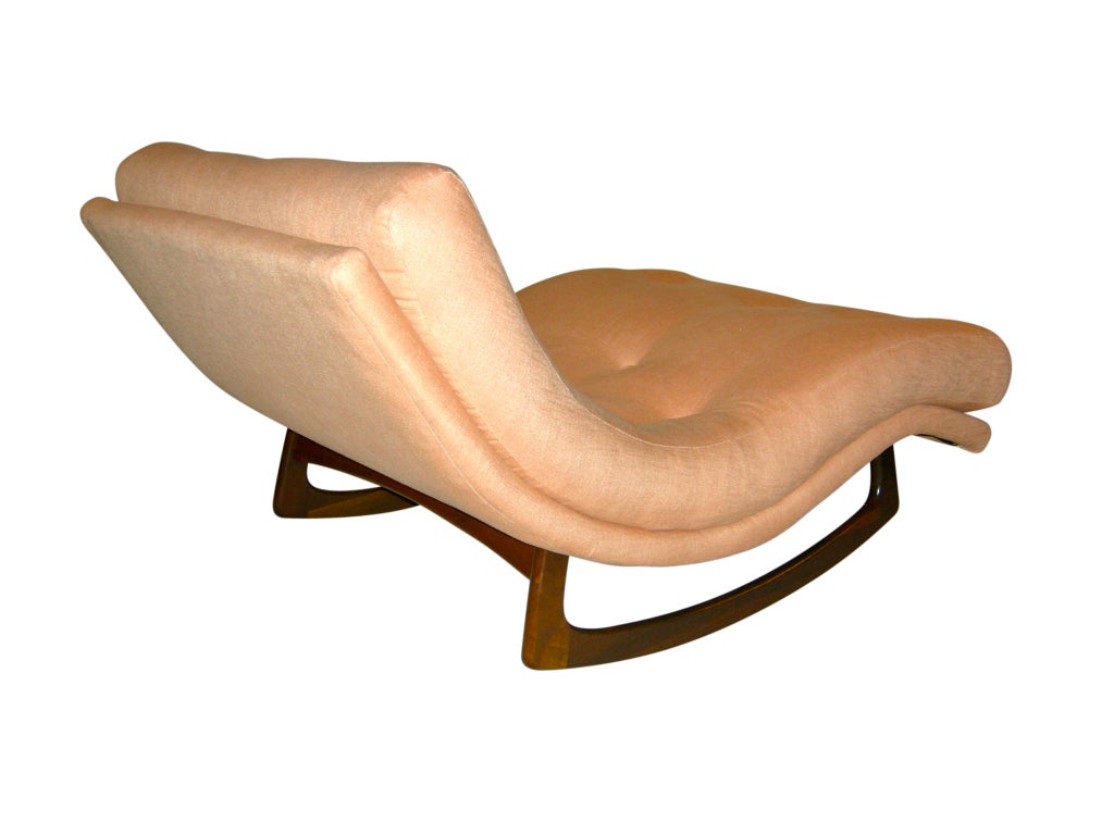 Upholstery Rocking Chaise Longue by Adrian Pearsall