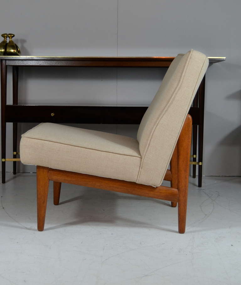 20th Century Floating Danish Modern Teak Lounge Chairs