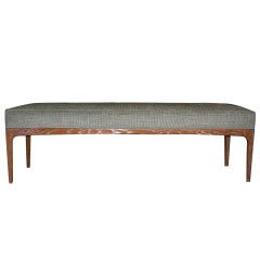 Cerused Modern Bench in the manner of Paul McCobb