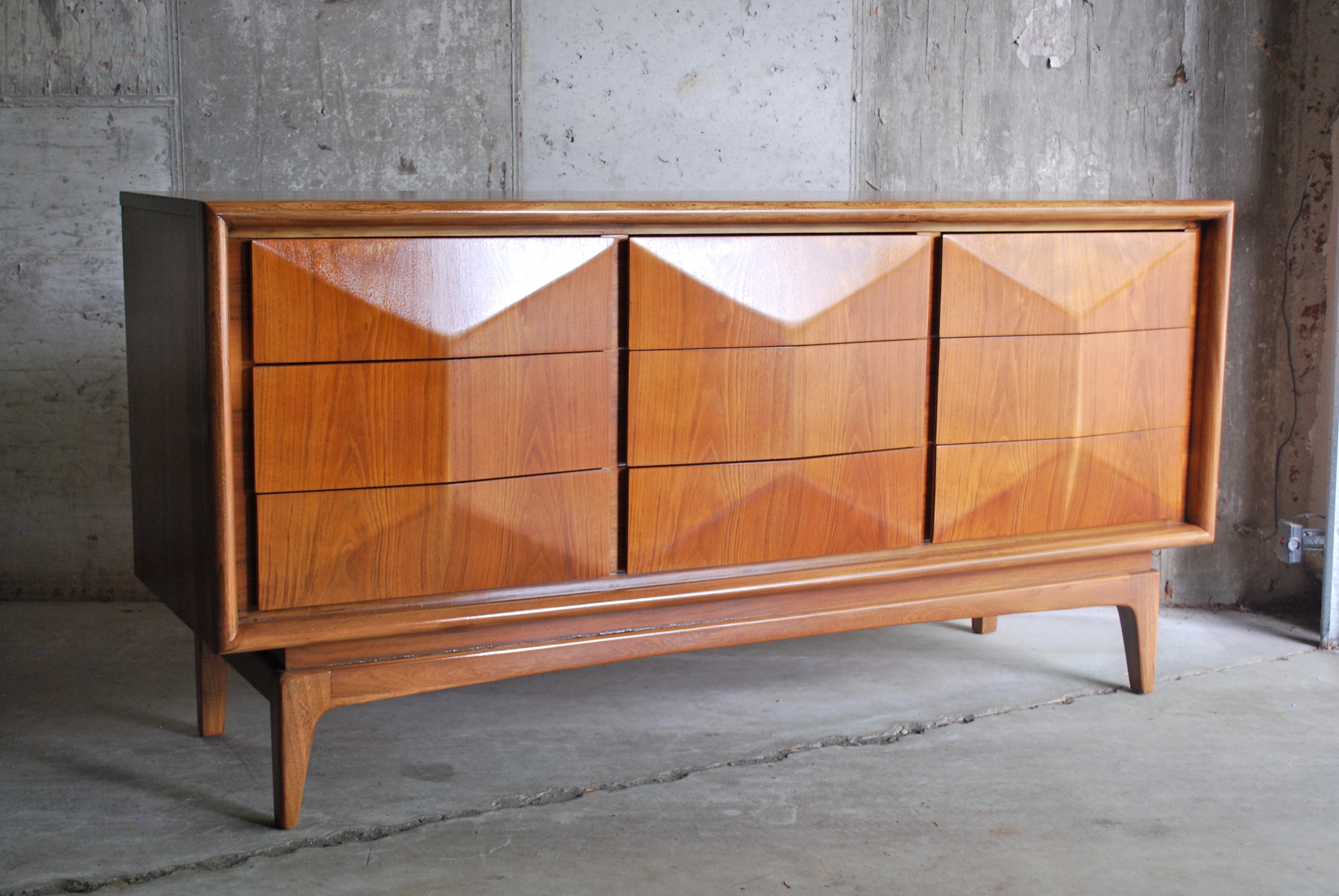Architectural Kagan Style Diamond Front Dresser