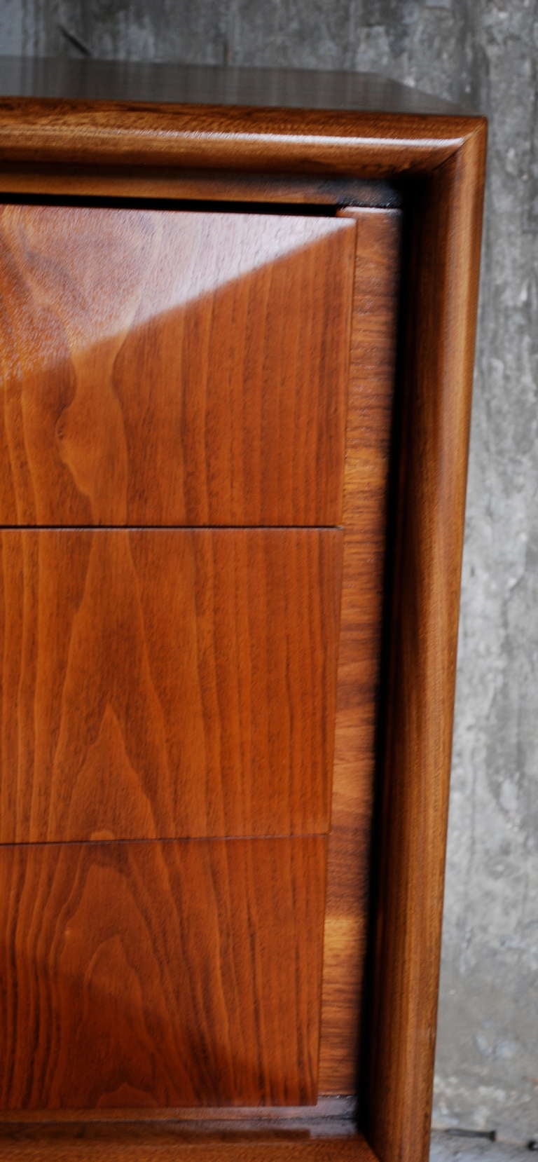 Wood Architectural Kagan Style Diamond Front Dresser
