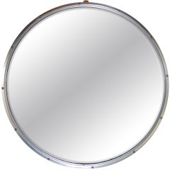 38" Mid Century Italian Studded Mirror