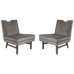 Pair of Lounge or Slipper Chairs by Harvey Probber