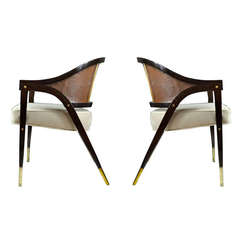 "A-Frame" Armchairs by Edward Wormley for Dunbar