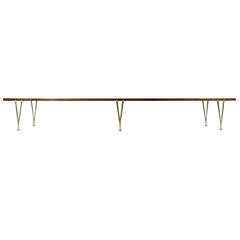 Suspended Beam Bench by Hugh Acton