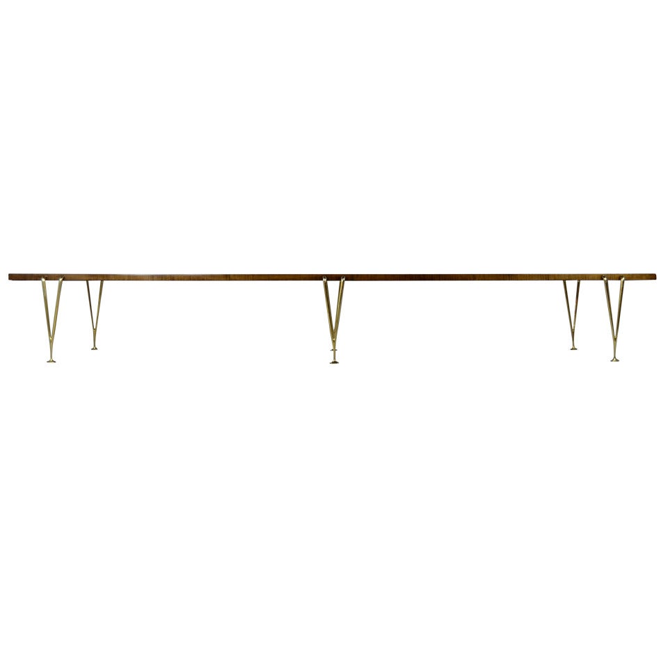 Suspended Beam Bench by Hugh Acton