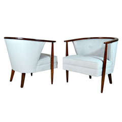 Pair of Danish Modern Lounge Chairs, 1960s