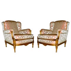 Pair of French Chairs/Bergeres early 1900's