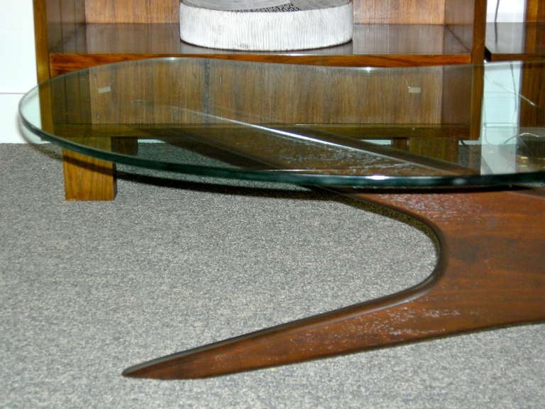 20th Century Adrian Pearsall Asymmetrical Coffee / Cocktail Table