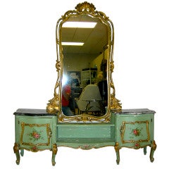 Marble Top Antique Italian Vanity