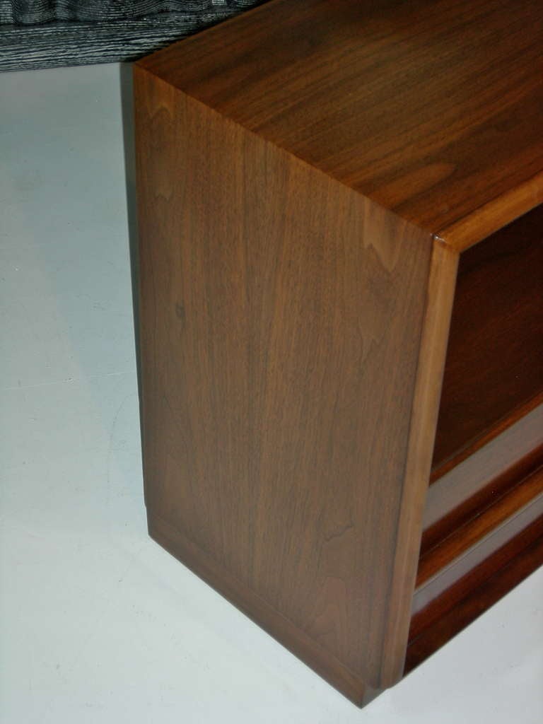 Classic Walnut Nightstands by T.H. Robsjohn-Gibbings