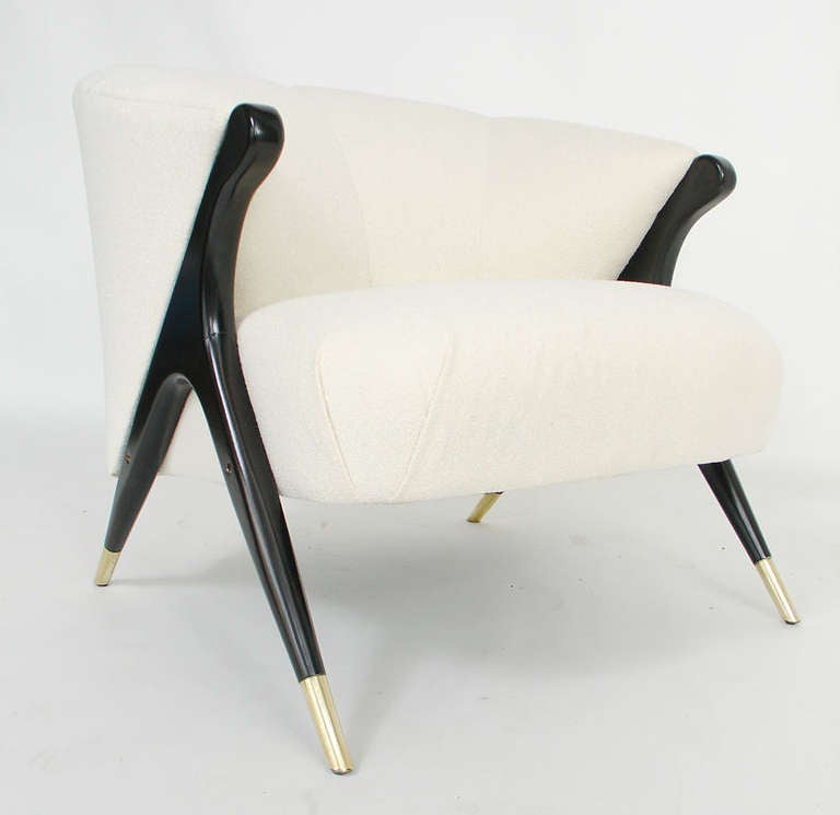 Mid-Century Modern Pair of Karpen Modernist Lounge Chairs