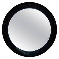 Modernist Black Lacquered Mirror 7