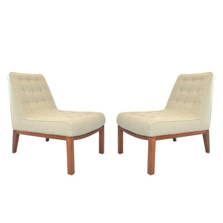 Pair of Slipper Chairs by Edward Wormley for Dunbar, Model 5000A