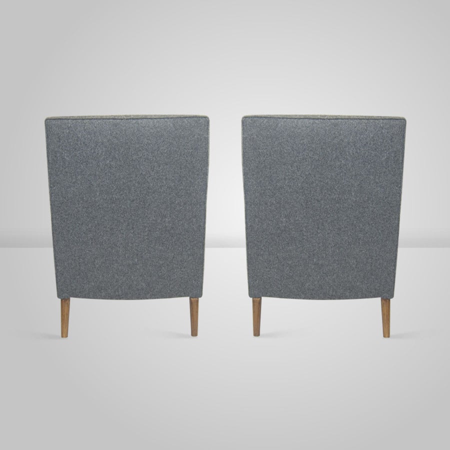 20th Century Pair of Club Chairs in the Manner of T.H. Robsjohn-Gibbings