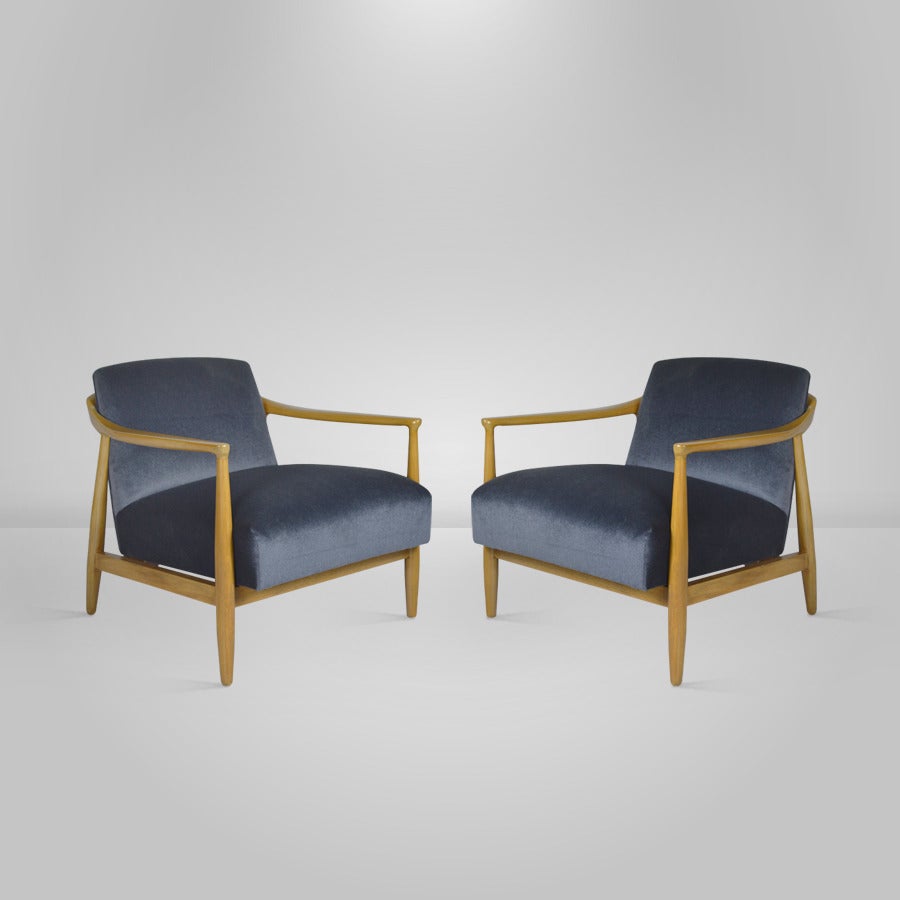 Mid-Century Modern Ib Kofod-Larsen Lounge Chairs, Denmark 1950s