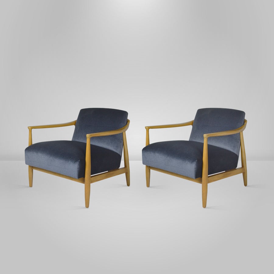 Danish Ib Kofod-Larsen Lounge Chairs, Denmark 1950s