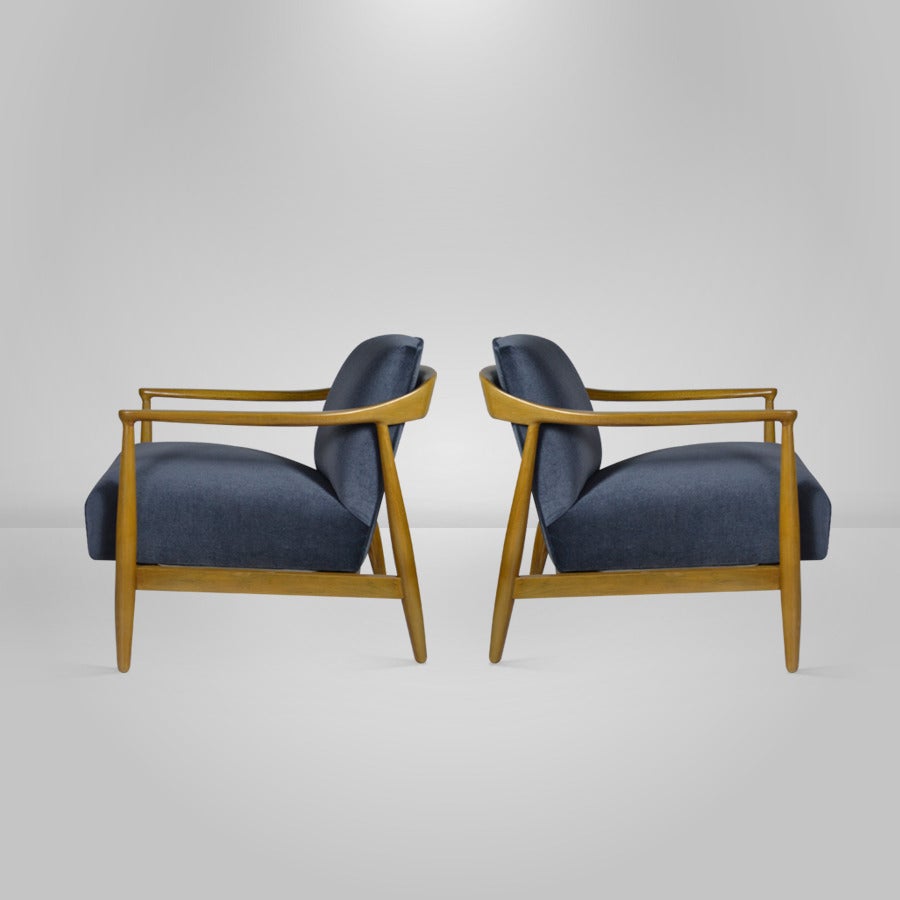 20th Century Ib Kofod-Larsen Lounge Chairs, Denmark 1950s