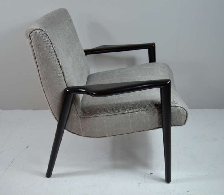 20th Century Pair of Winged-arm Lounge Chairs after Robsjohn-Gibbings