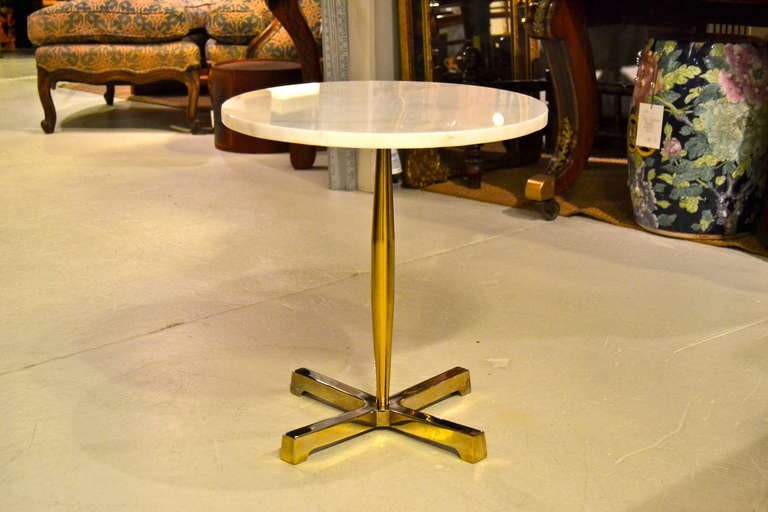 Calcutta Marble Top Occasional Table