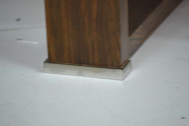 Wood Pair of Rosewood Bedside Tables after Louis Sognot