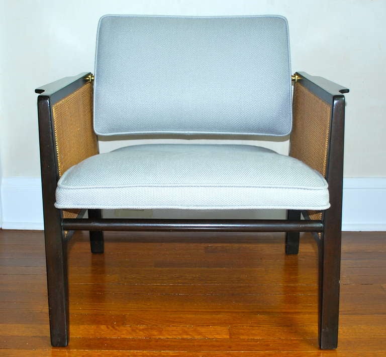 Edward Wormley for Dunbar Lounge Chairs with Ottomans In Excellent Condition In New York, NY