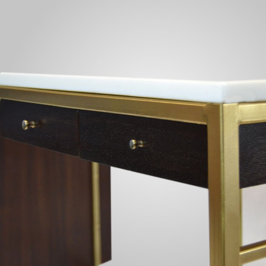 Anodized Brass Desk Model C8815 by Paul McCobb, Irwin Collection, circa 1958