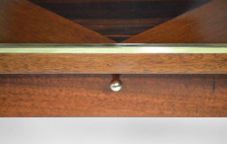 Brass Paul McCobb Games Table, Connoisseur Collection
