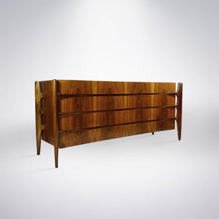 Mid-Century Modern Modern Rosewood Sideboard by William Hinn