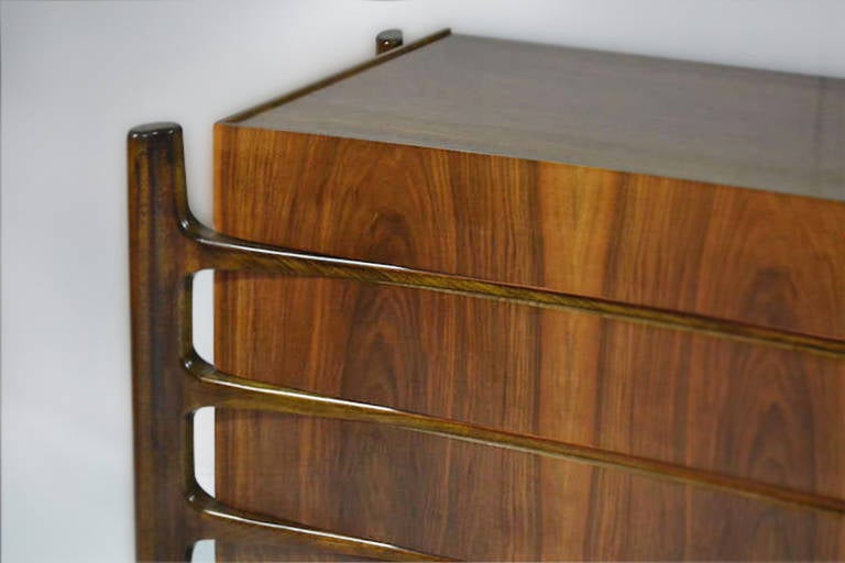 Modern Rosewood Sideboard by William Hinn In Excellent Condition In Westport, CT