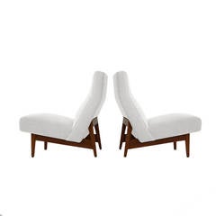 Pair of Lounge or Slipper Chairs by Jens Risom