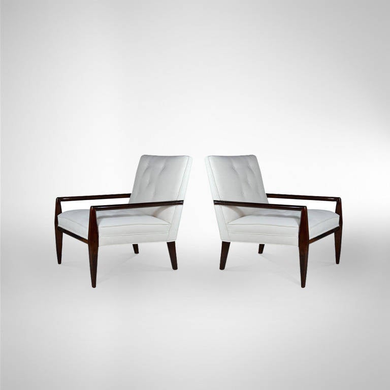 Mid-Century Modern Pair of Early Robsjohn-Gibbings for Widdicomb Lounges