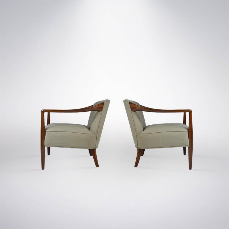 Mid-Century Modern Pair of Danish Modern Lounge Chairs