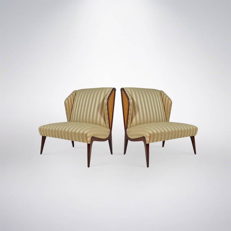 Mid-Century Modern Mid-Century Italian Lounge Chairs after Paolo Buffa