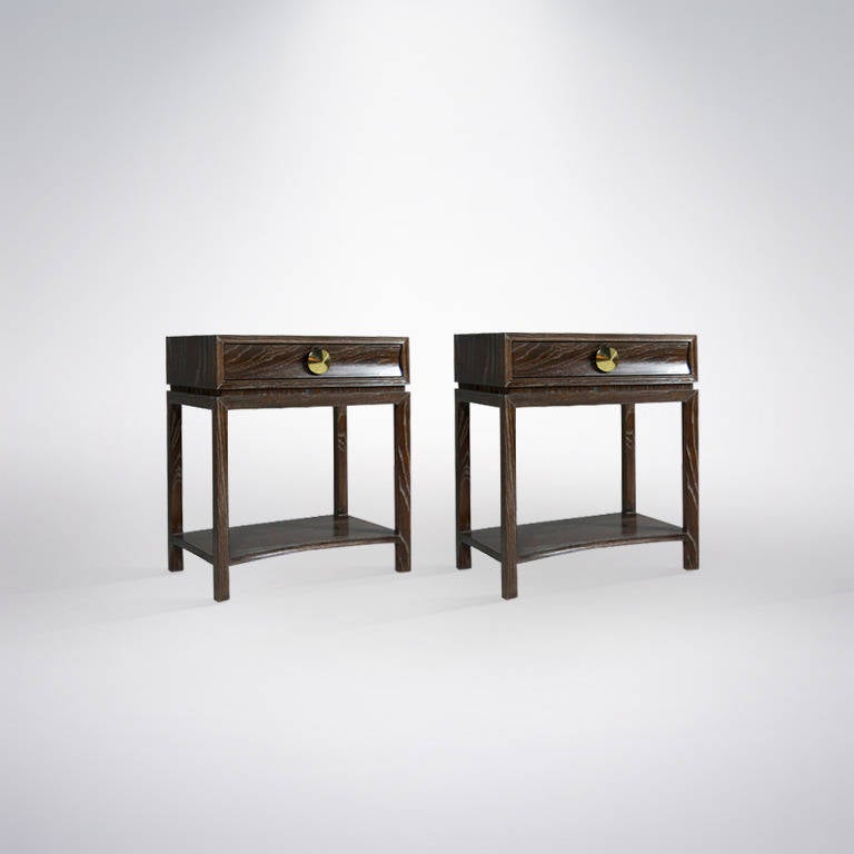 Pair of Side or End Tables by Paul Frankl for Brown Saltman In Excellent Condition In Westport, CT