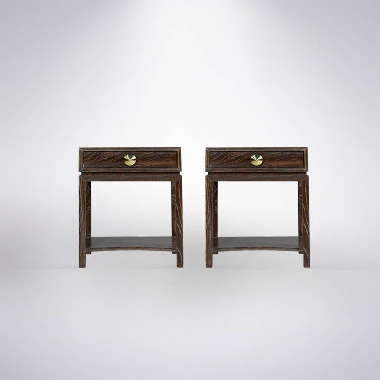 American Pair of Side or End Tables by Paul Frankl for Brown Saltman
