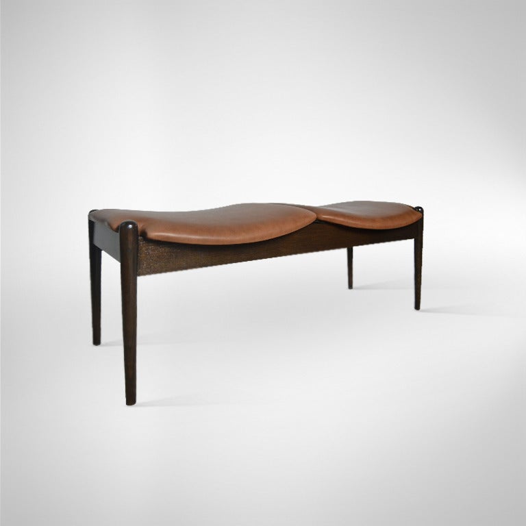 Mid-Century Modern John Stuart Double Bench