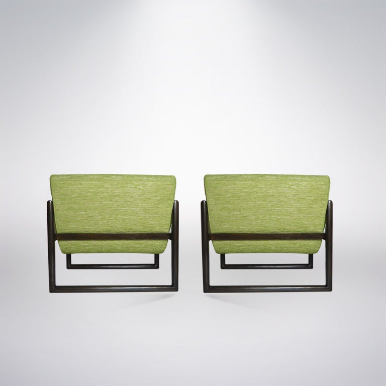 Milo Baughman for Thayer Coggin Cube Lounge Chairs 1