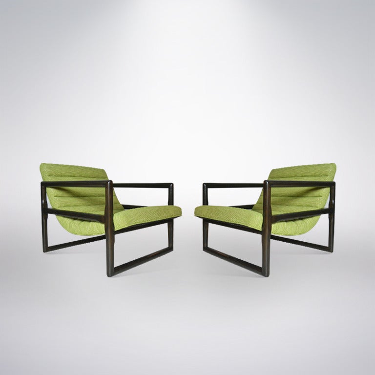 American Milo Baughman for Thayer Coggin Cube Lounge Chairs