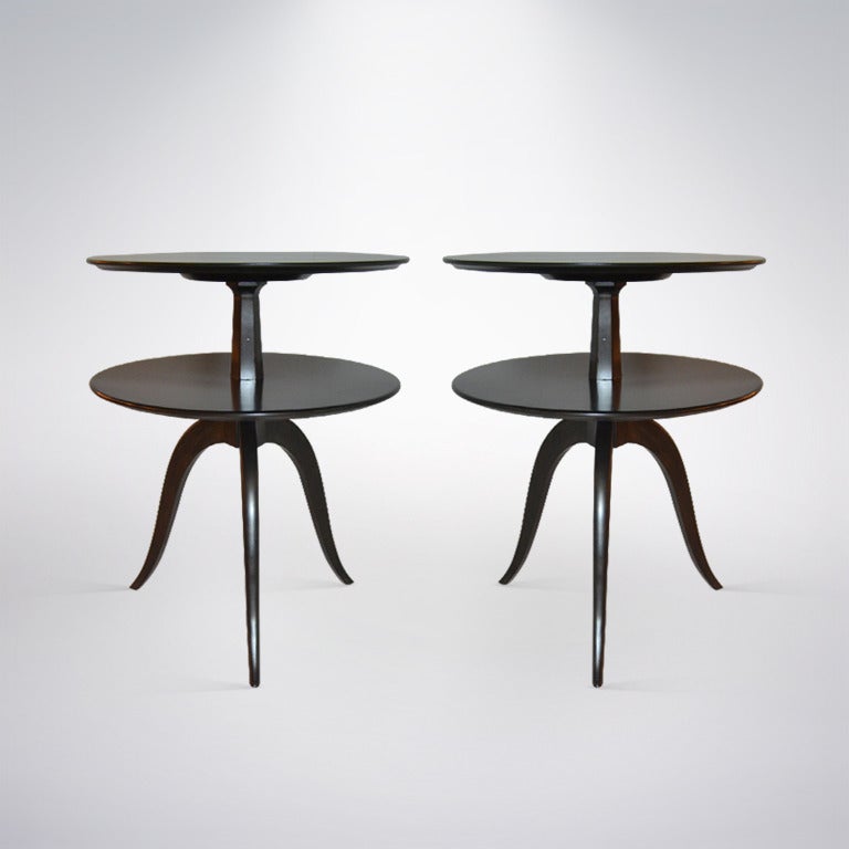 American Pair of Side or End Tables by Paul Frankl