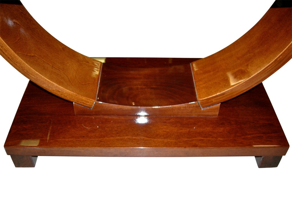 Wood Art Deco Tiered Side/End Table by Modernage