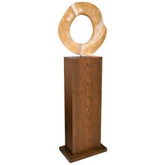 1960s Sculpture on Custom Stand after Isamu Noguchi